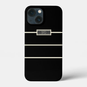 Klassisch Stilvolles Mit Monogramm Schwarz Case-Mate iPhone Hülle