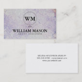 Klassisch | Textur | Stein Visitenkarte (Vorne/Hinten)