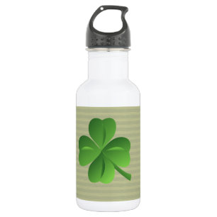 Klassisch trendy irischer Glücksklee Trinkflasche