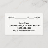 Klassisch und Beruflich, mit dreileiligen Border-B Visitenkarte (Rückseite)