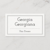 Klassisch und Beruflich, mit dreileiligen Border-B Visitenkarte (Vorderseite)