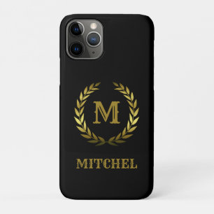 Klassisch und Elegant Gold auf Schwarz Personalisi Case-Mate iPhone Hülle