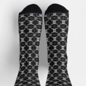 Klassisch und kühl grau Abstrakt Moderne Chic Manl Socken (Oben)