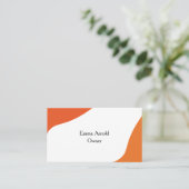 Klassisch und modern visitenkarte (Stehend Vorderseite)