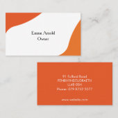 Klassisch und modern visitenkarte (Vorne/Hinten)