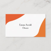 Klassisch und modern visitenkarte (Vorderseite)