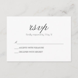 Klassisch und romantisch | RSVP Karte