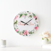 Klassisch und trendy floral Danke an die Uhr (Zuhause)