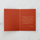 Klassisch und warm Vintag Feiertagskarte (Innenseite)