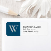 Klassisch Verlassen Rücksendeadresse für Monogramm (Insitu)