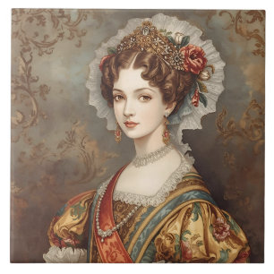 Klassisch, Viktorianisch, oblewoman mit Luxurigem  Fliese