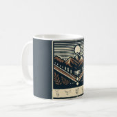 Klassisch/Vintag draußen/Wildnis Kaffeetasse (Vorderseite Links)