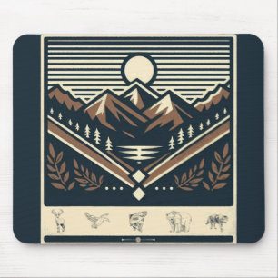 Klassisch/Vintag draußen/Wildnis Mousepad