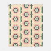 Klassisch Vintag: florloses Design Fleecedecke (Vorderseite)