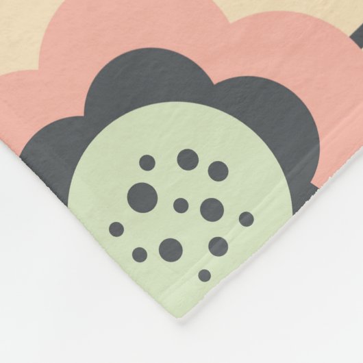 Klassisch Vintag: florloses Design Fleecedecke (Ecke)