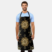 Klassisch Vintag: Golden Oriental Seamless. Schürze (Getragen)