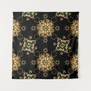 Klassisch Vintage: Goldenes Orient nahtlos. Wandteppich