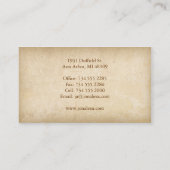 Klassisch Visitenkarte (Rückseite)