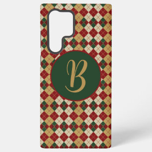 Klassisch, Weihnachten/Winter Argyle-Muster Samsung Galaxy Hülle