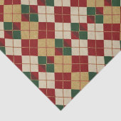 Klassisch, Weihnachten/Winter Argyle-Muster Seidenpapier (Ausschnitt)