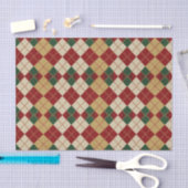 Klassisch, Weihnachten/Winter Argyle-Muster Seidenpapier (Handwerk)