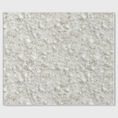 Klassisch Weiß Perle Weiß Glitter Muster Geschenkpapier (Flach)