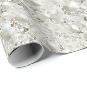 Klassisch Weiß Perle Weiß Glitter Muster Geschenkpapier (Rolleneckpunkt)