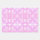 klassisch weiß und rosa Floral Aquarell elegant Geschenkpapier Set (Vorderseite 2)