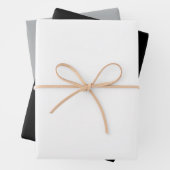 Klassisch zeitlos, traditionell schwarz, grau und  geschenkpapier set (Beispiel)