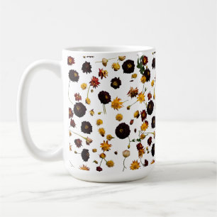 Klassische 15 oz Tasse mit Blumenexplosionsdesign