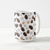Klassische 15 oz Tasse | Pinecone Snowflake Lanter (VorderseiteRechts)