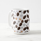 Klassische 15 oz Tasse | Pinecone Snowflake Lanter (Vorderseite Links)