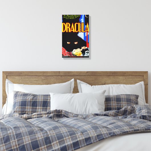 Klassische "1931" DRACULA-Leinwand Leinwanddruck (Insitu (Schlafzimmer))