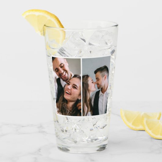 Klassische 2-Foto-Vorderseite und Rückseite Glas (Vorderseite Ice)