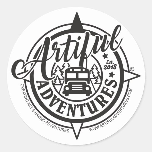 Klassische 3" Round Stickers (Vorderseite)