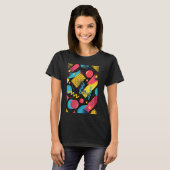 Klassische 80er Art Synthwave Art T-Shirt (Vorne ganz)
