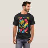 Klassische 80er Art Synthwave Art T-Shirt (Vorne ganz)