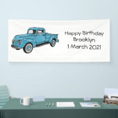 Klassische Abbildung des Cartoon eines LKW Banner (Messe)