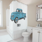 Klassische Abbildung des Cartoon eines LKW Duschvorhang (Beispiel)