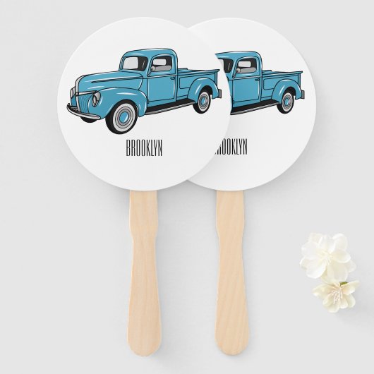 Klassische Abbildung des Cartoon eines LKW Fächer (Vorne und Hinten)