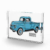 Klassische Abbildung des Cartoon eines LKW Fotoblock (Rechts)