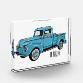 Klassische Abbildung des Cartoon eines LKW Fotoblock (Links)