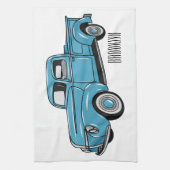 Klassische Abbildung des Cartoon eines LKW Geschirrtuch (Vertikal)