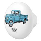 Klassische Abbildung des Cartoon eines LKW Keramikknauf (Rechts)