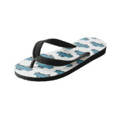 Klassische Abbildung des Cartoon eines LKW Kinderbadesandalen (Schrägansicht)