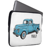 Klassische Abbildung des Cartoon eines LKW Laptopschutzhülle (Vorne Rechts)