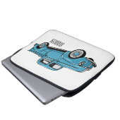 Klassische Abbildung des Cartoon eines LKW Laptopschutzhülle (Vorne Knopf)