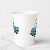 Klassische Abbildung des Cartoon eines LKW Pappbecher (Links)