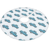 Klassische Abbildung des Cartoon eines LKW Polyester Weihnachtsbaumdecke (Schrägansicht)