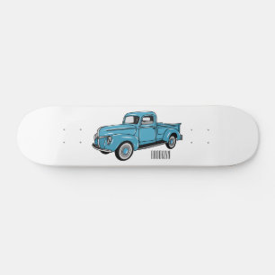 Klassische Abbildung des Cartoon eines LKW Skateboard